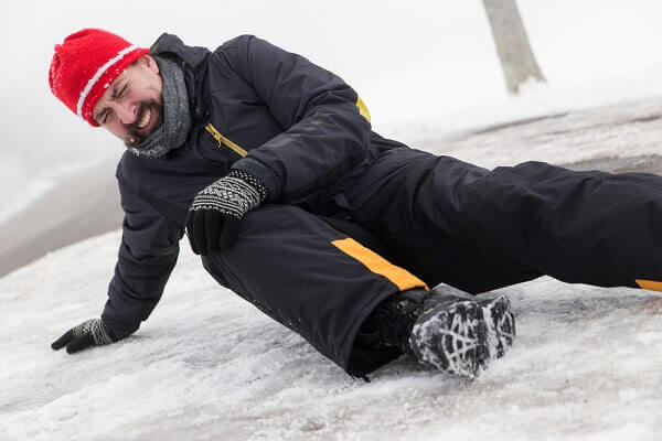 for a pedestrian who slipped on an icy sidewalk.